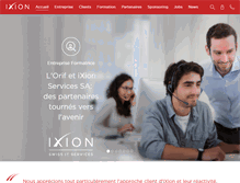 Tablet Screenshot of ixion-groupe.ch